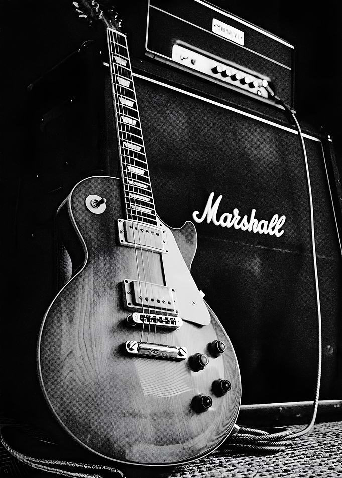 Electric Guitar and Marshall Amp