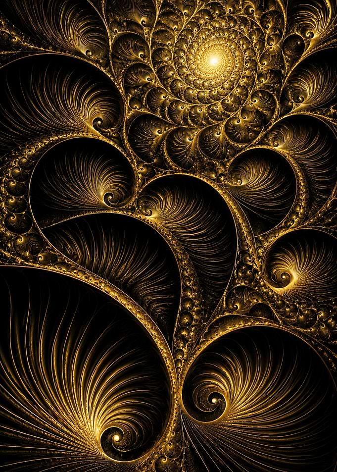 Golden Fractal Spiral