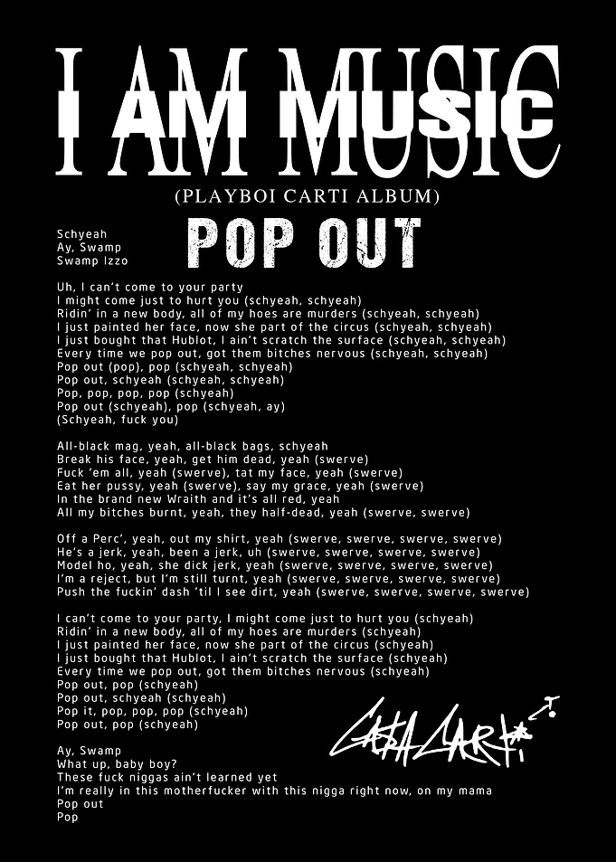 Playboi Carti 'I AM MUSIC' Album Art