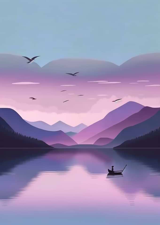 Serene Mountain Lake Reflection