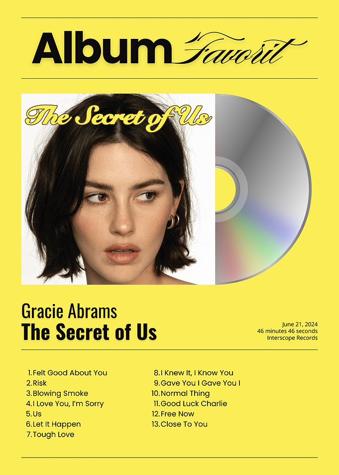 Gracie Abrams The Secret of Us Album Cover