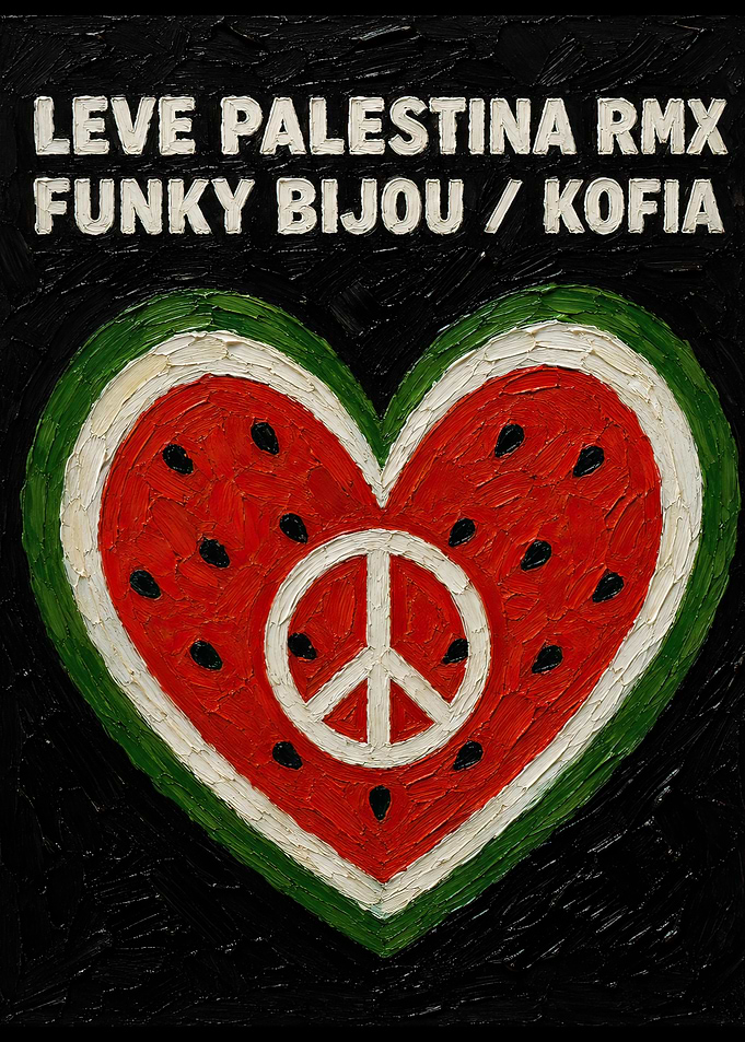 Watermelon Heart Peace Symbol