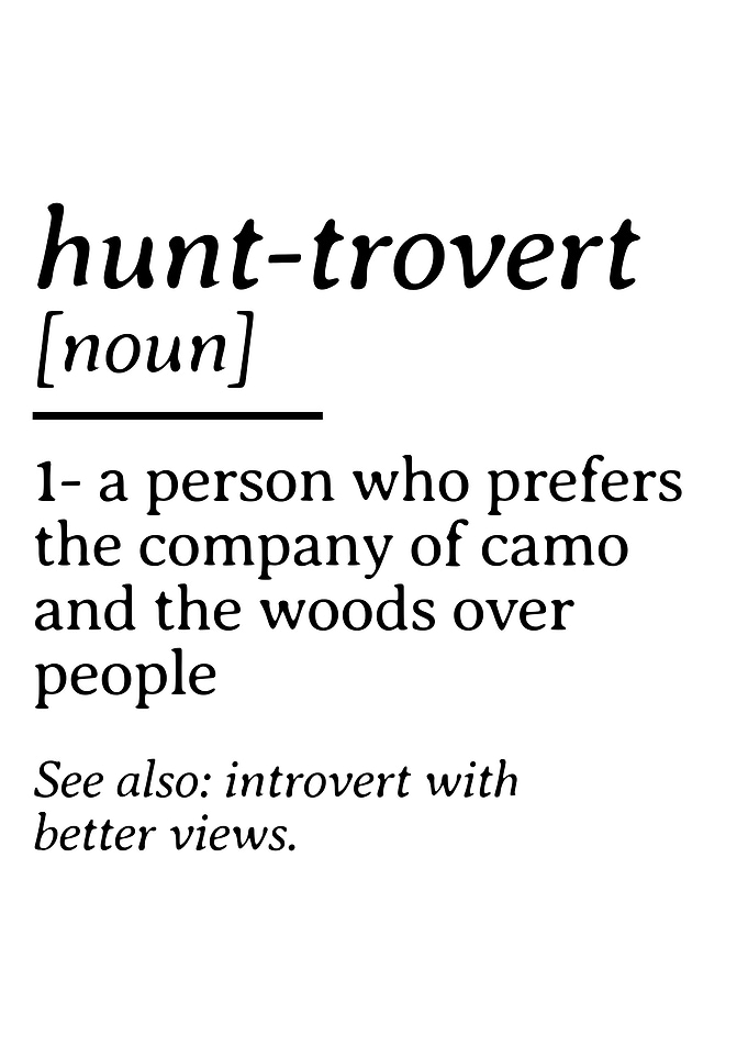 Hunt-trovert definition