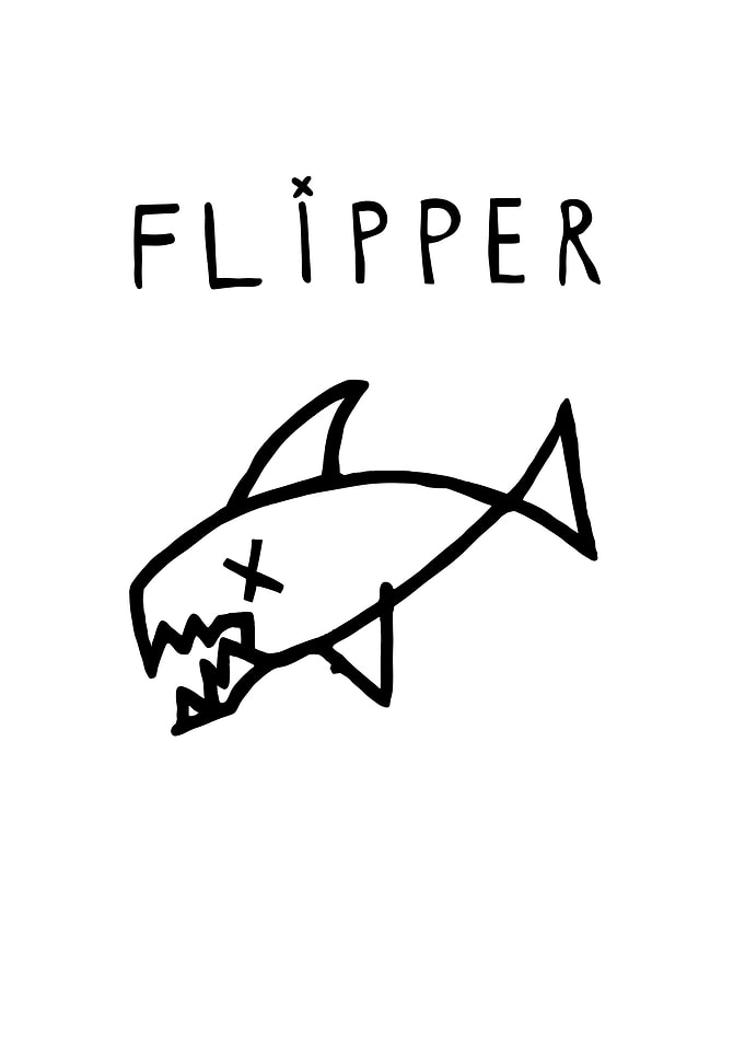 Flipper Shark Drawing