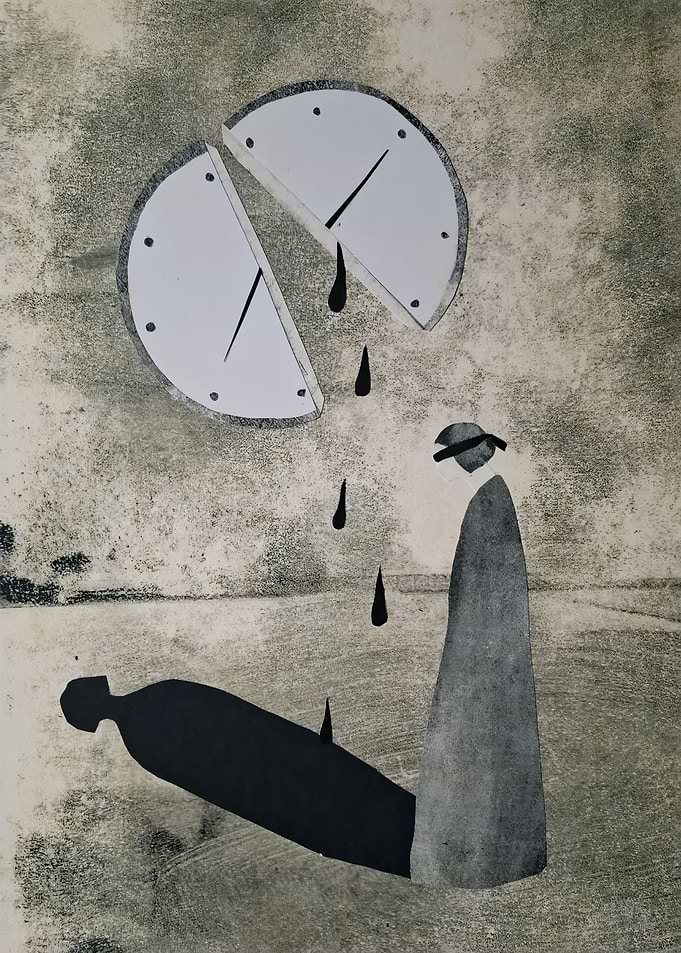 Surreal Clock and Figure