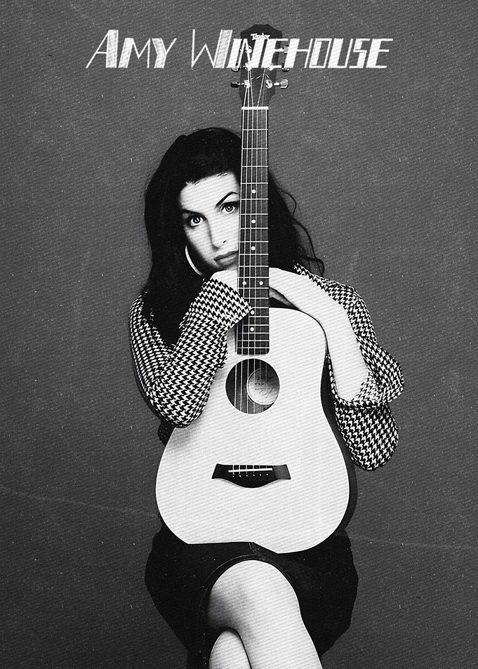 Amy Winehouse with Guitar