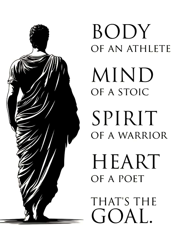 Stoic Athlete Poet Warrior Goal