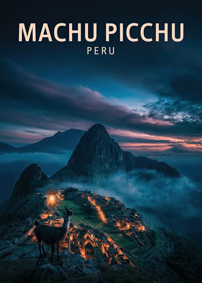 Machu Picchu at Dusk