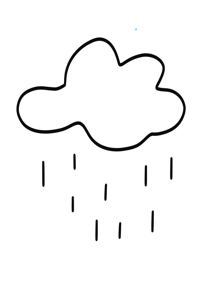 Cloud with Rain Drops