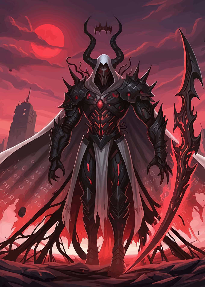 Dark Warrior with Scythe