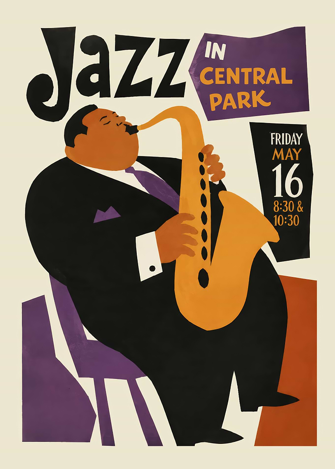 Jazz in Central Park Poster