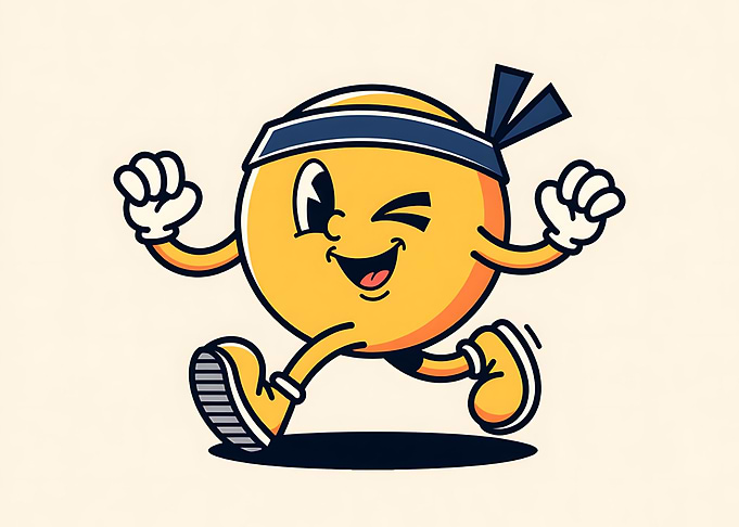 Retro Running Character