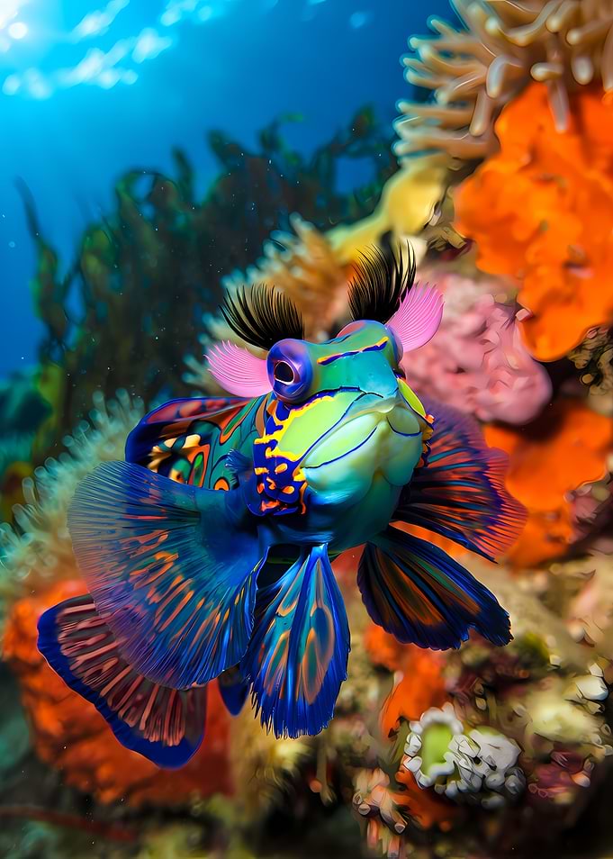 Mandarin Fish with Eyelashes