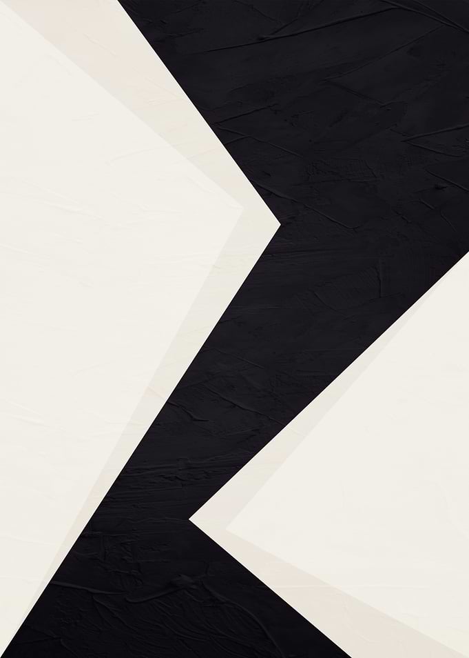 Abstract Geometric Black and White Design