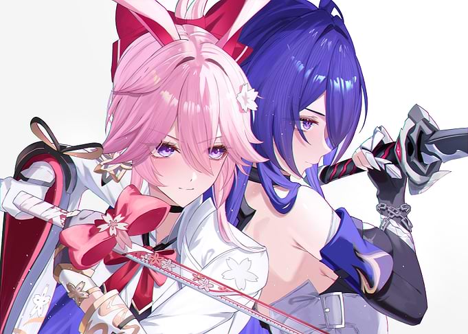 Honkai Star Rail Evanescia and Acheron