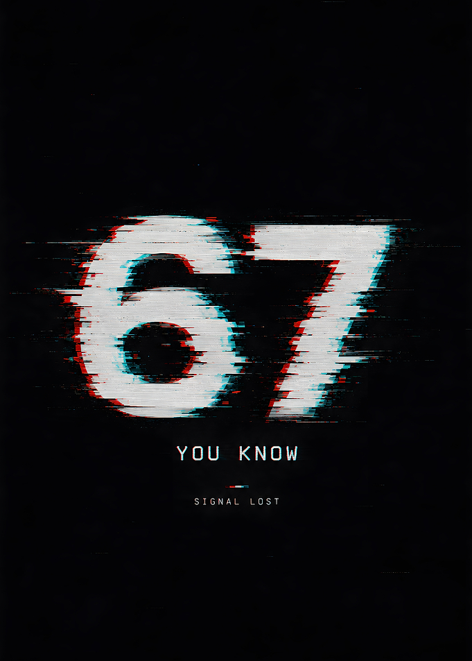 Glitchy 67 Signal Lost Text Art