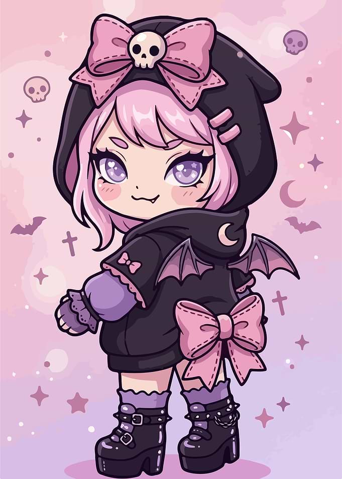 Gothic Lolita Anime Character