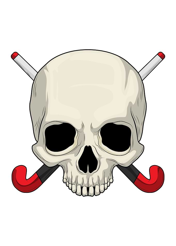Skull Field hockey
