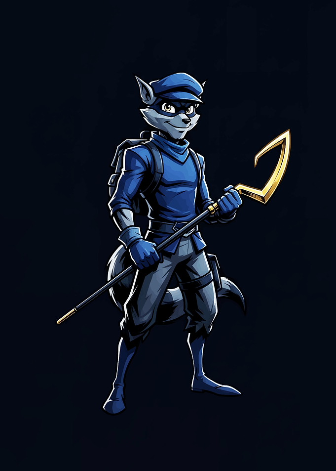 Sly Cooper with Cane