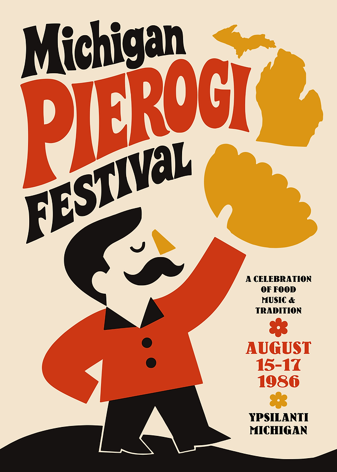 Michigan Pierogi Festival Poster