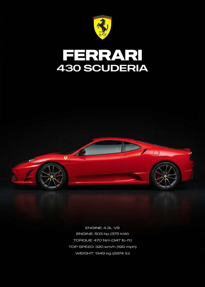 Ferrari 430 Scuderia Poster
