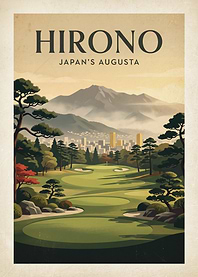 Hirono Golf Course Vintage Poster