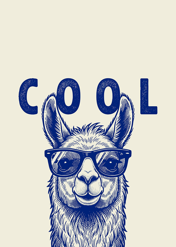 Cool Llama Wearing Sunglasses