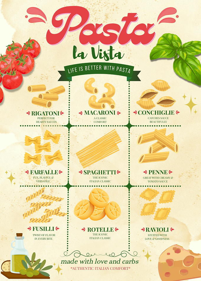 Pasta La Vista Food Poster