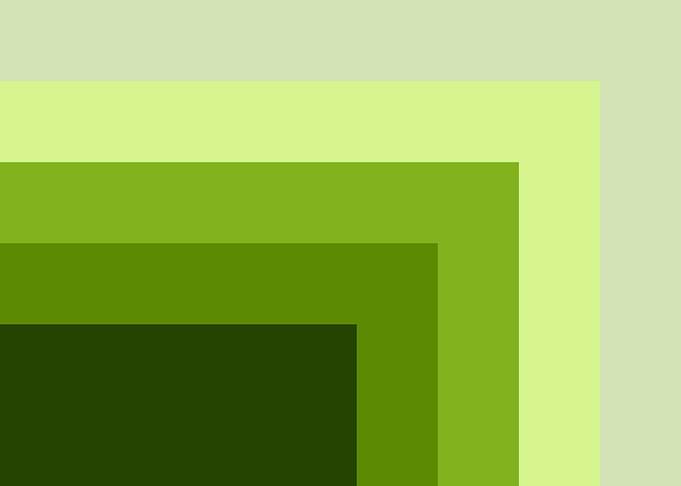 Green Gradient Squares