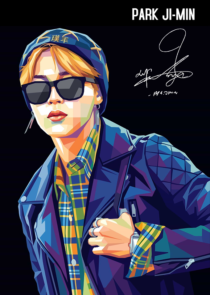 Park Ji-Min Pop Art Portrait