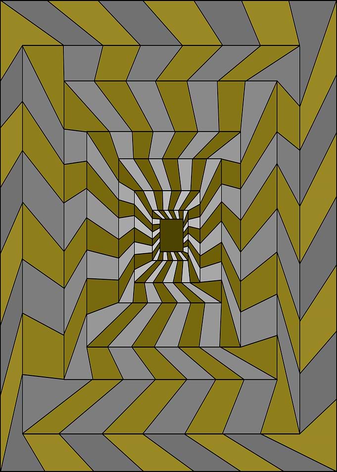 Optical Illusion Spiral Pattern