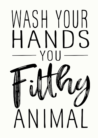 Wash Your Hands You Filthy Animal