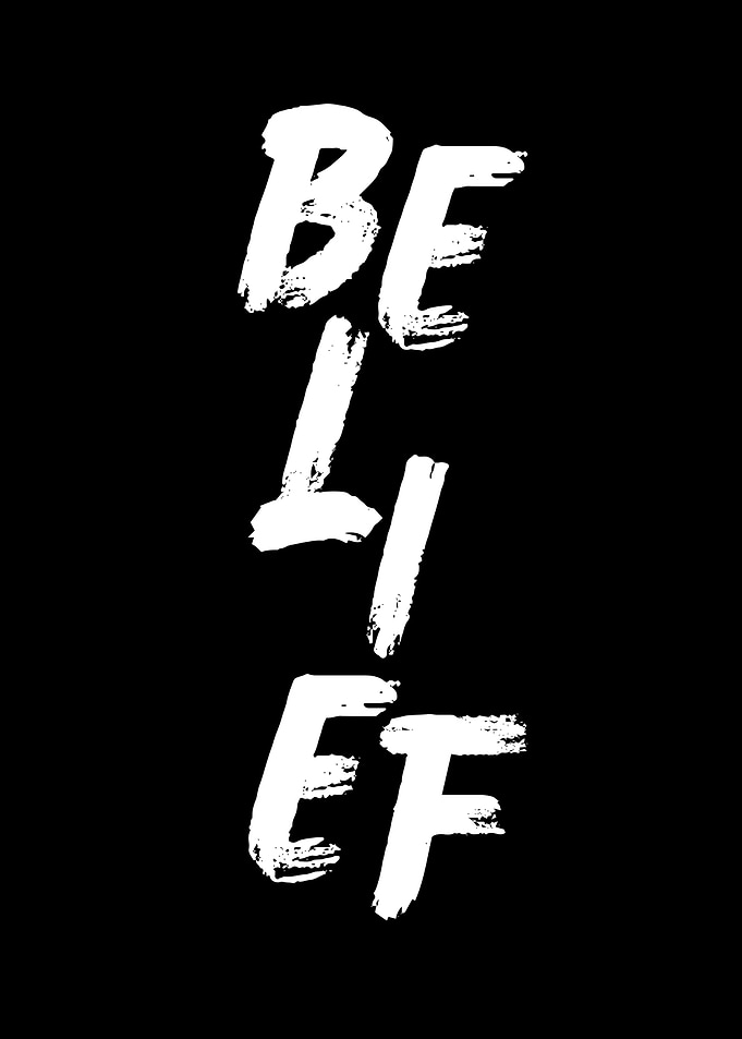 Belief Text Art