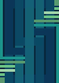 Geometric Blue and Green Pattern