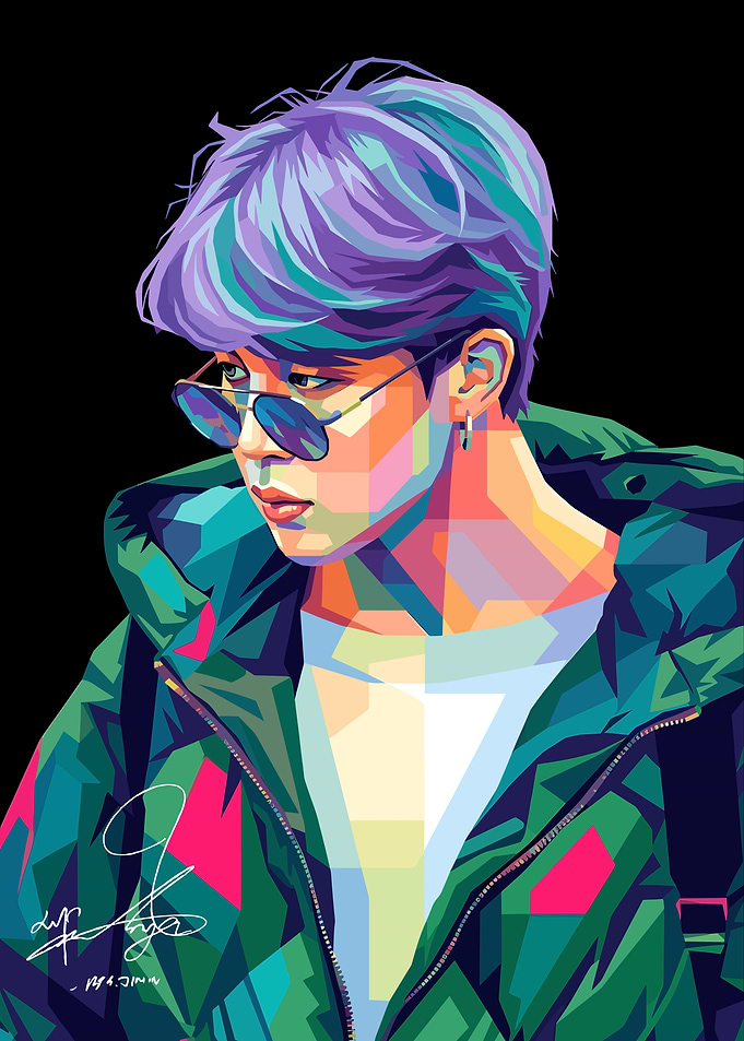 Jimin Pop Art Portrait