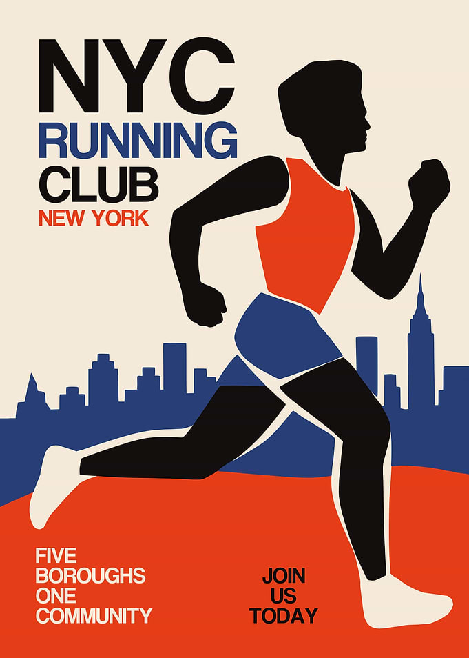 NYC Running Club Poster