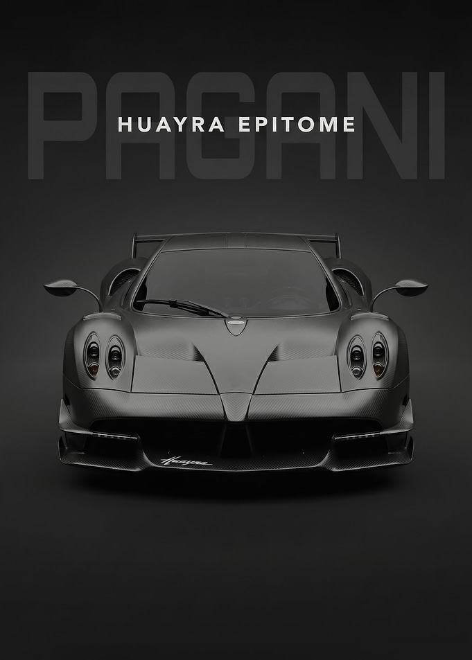 sleek pagani huayra epitome Car poster
