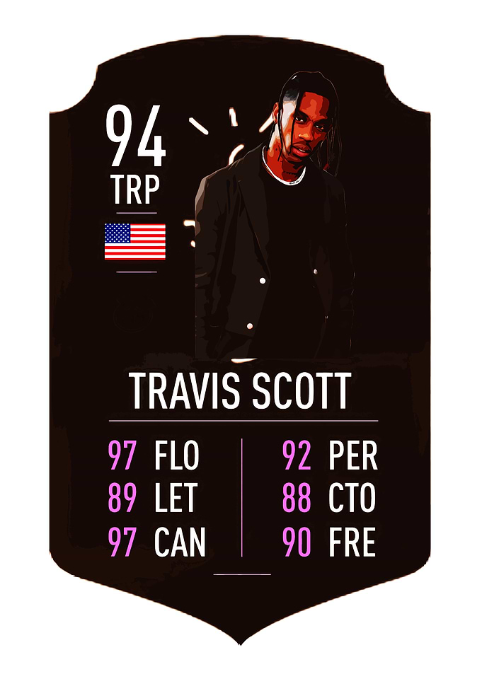 Travis Scott Trading Card