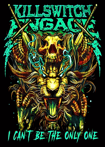 Killswitch Engage Lion Skull Artwork