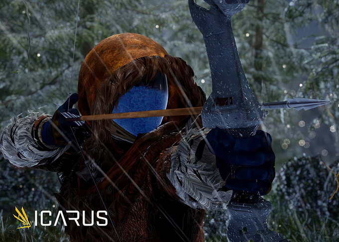 Icarus Archer in Snowy Forest