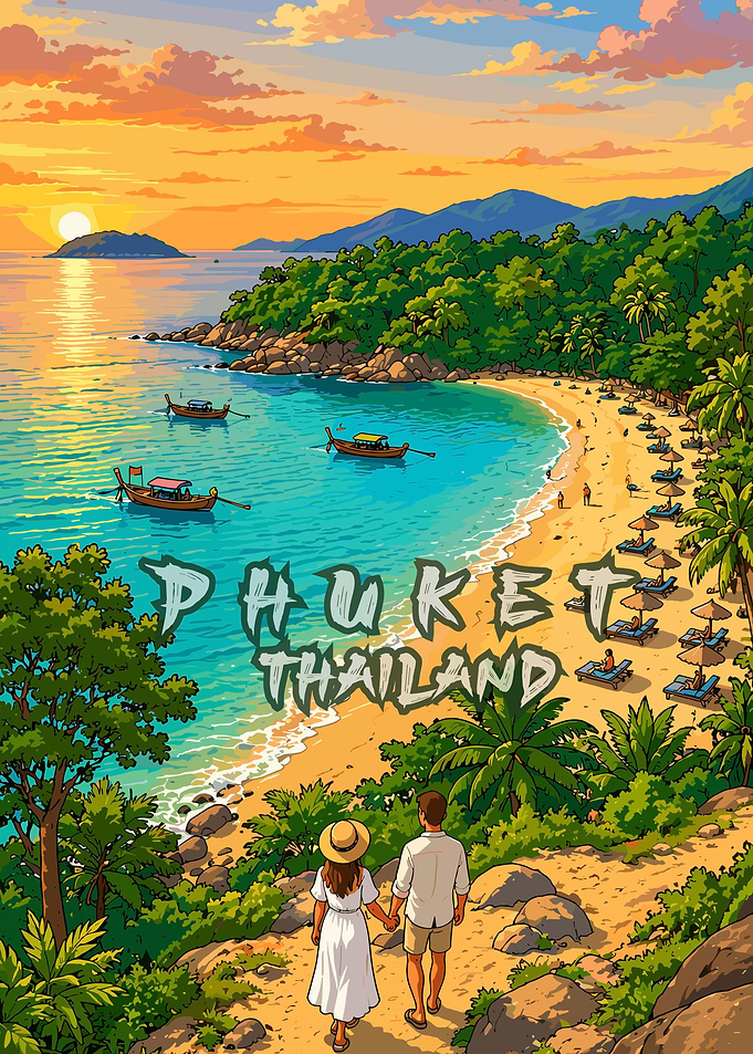 Phuket Thailand Beach Sunset
