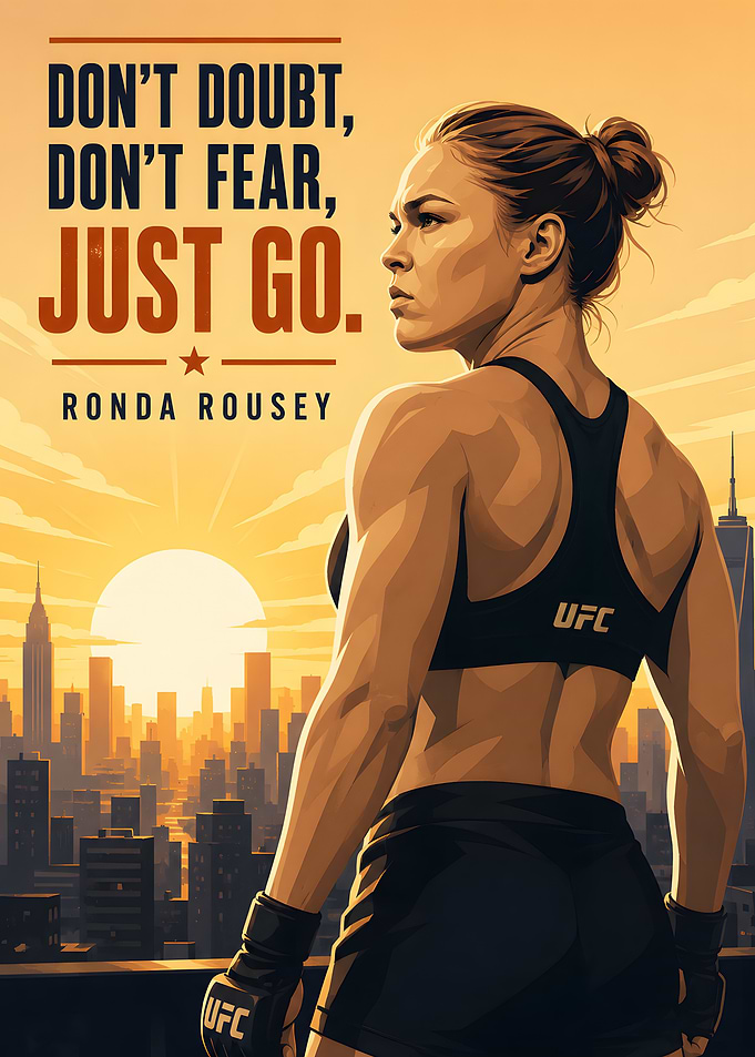 Ronda Rousey Motivational Poster