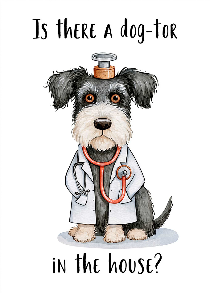 Dog Doctor with Stethoscope