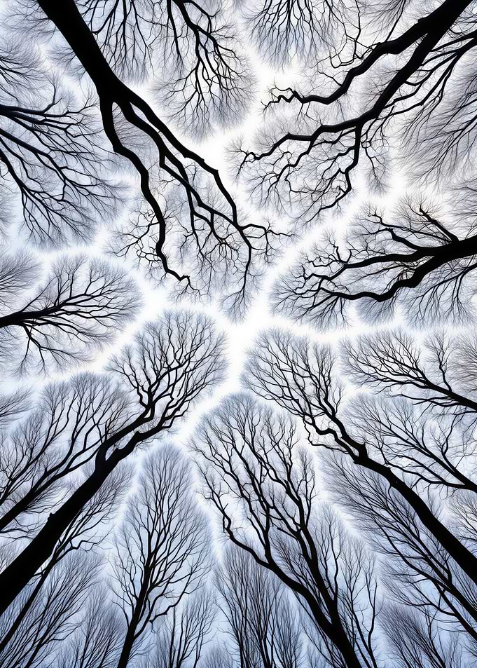 Bare Tree Canopy from Below