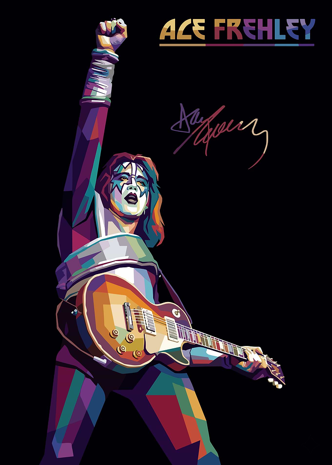 Ace Frehley Pop Art Portrait