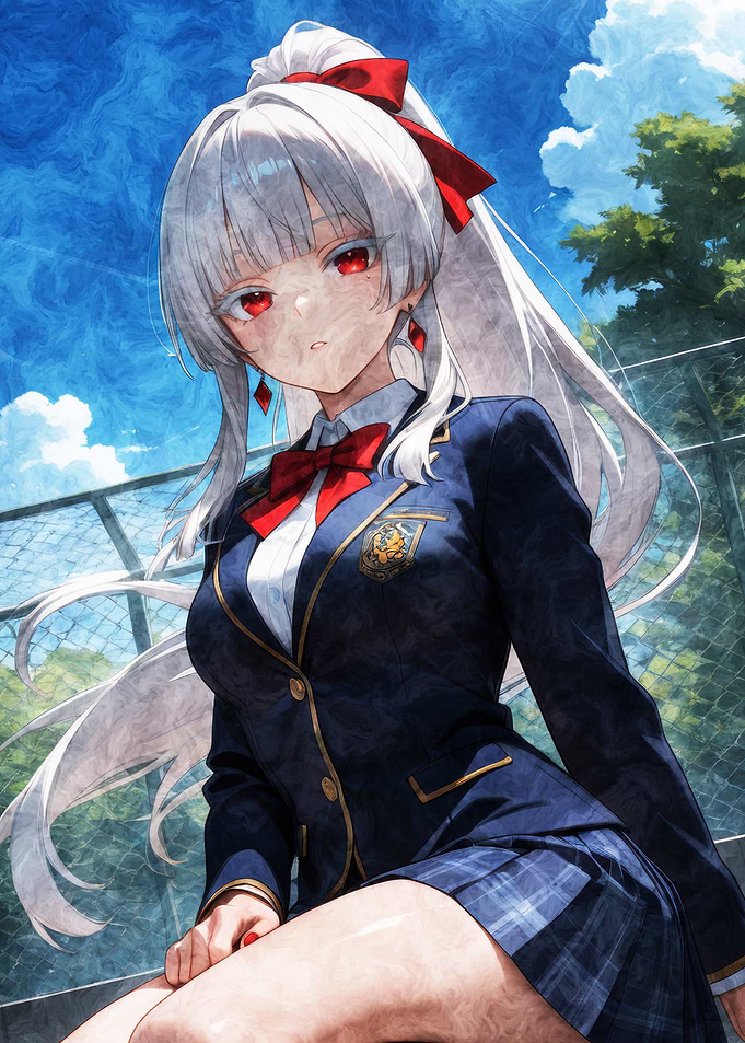 Honkai Girl in School Uniform