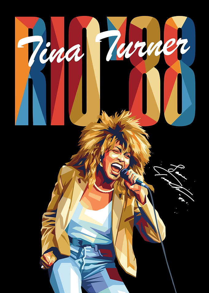 Tina Turner Rio '88 Pop Art
