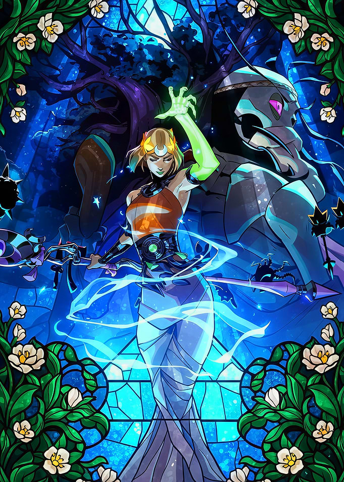 Stained Glass Goddess and Guardian