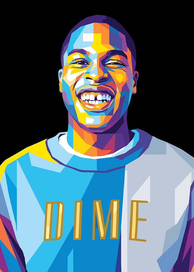 Daniel Caesar Pop Art Potrait