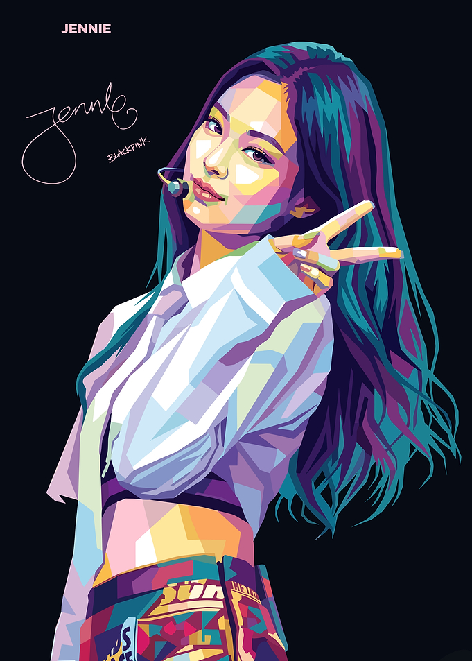 Jennie Pop Art Portrait